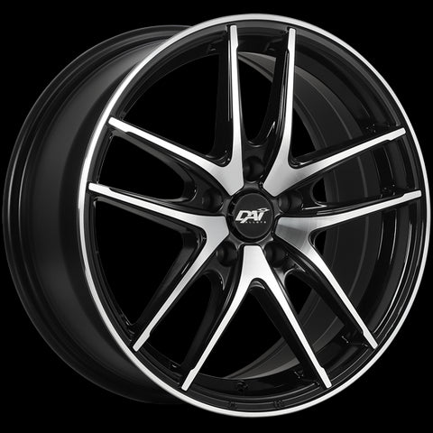 DAI APEX GLOSS BLACK MACHINED FACE WHEELS | 15X6.5 | 4X100 | OFFSET: 42MM | CB: 73.1MM