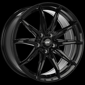 DAI FRANTIC GLOSS BLACK WHEELS | 16X7 | 5X114.3 | OFFSET: 39MM | CB: 67.1MM