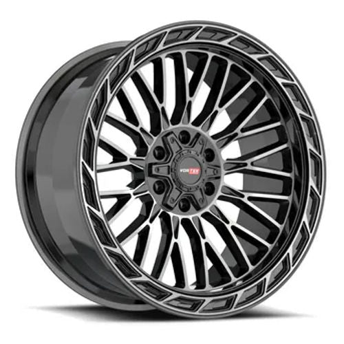 VORTEK VRP-502BDCDT BLACK DIAMOND CUT W AND DARK TINT WHEELS | 20X9 | 6X135/6X139.7 | OFFSET: 0MM | CB: 106.1MM