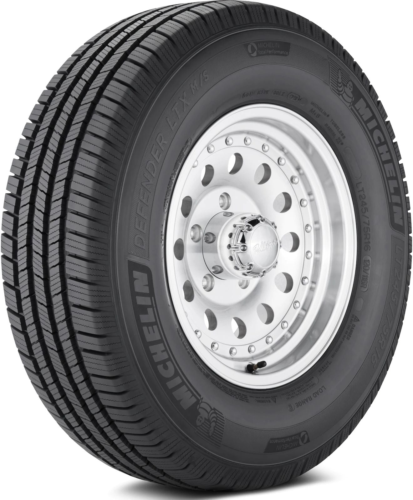 LT 265/60R20 LRE 121/118R MICHELIN DEFENDER LTX M/S ALL-SEASON TIRES (M+S)