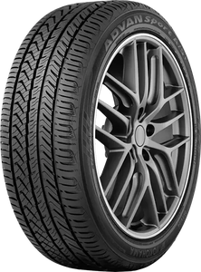 285/30R19 98Y YOKOHAMA ADVAN SPORT A/S+ ALL-SEASON TIRES (M+S)