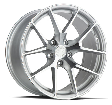 AODHAN AFF7 SILVER WITH MACHINED FACE WHEELS | 19X9.5 | 5X114.3 | OFFSET: 35MM | CB: 73.1MM