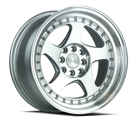 AODHAN AH01 SILVER WITH MACHINED FACE WHEELS | 15X8 | 4X100/4X114.3 | OFFSET: 20MM | CB: 73.1MM