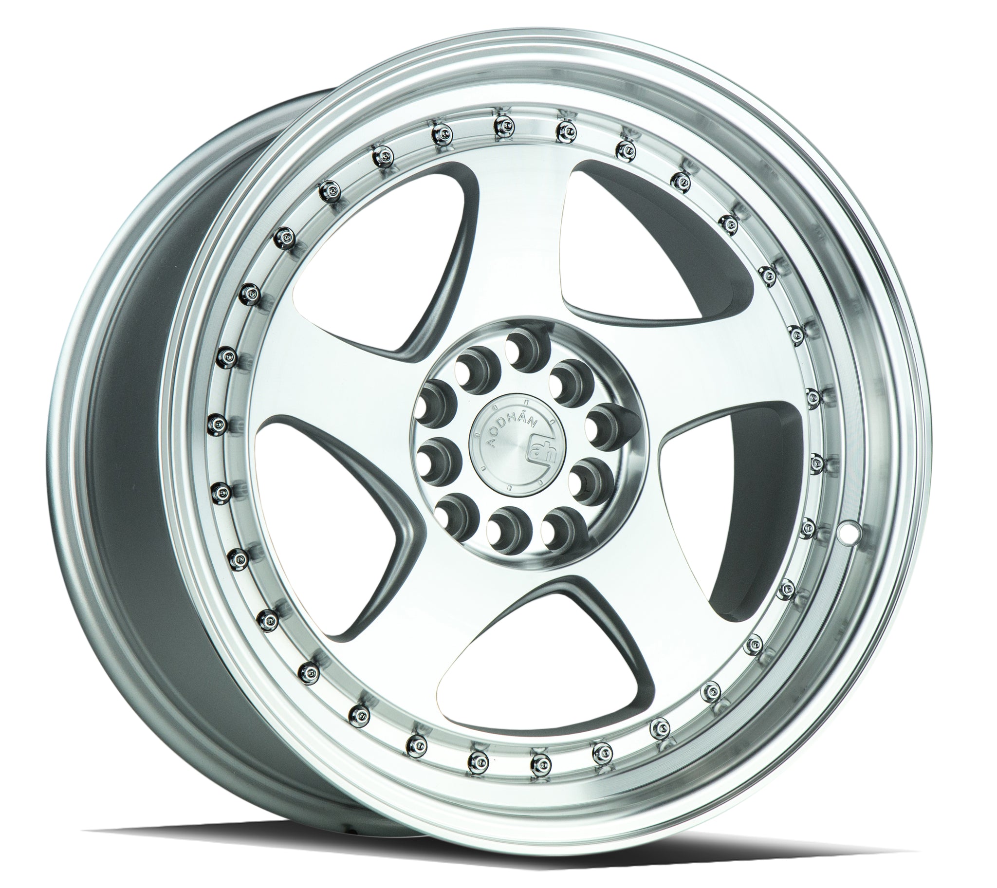 AODHAN AH01 SILVER WITH MACHINED FACE WHEELS | 17X9 | 5X100/5X114.3 | OFFSET: 25MM | CB: 73.1MM