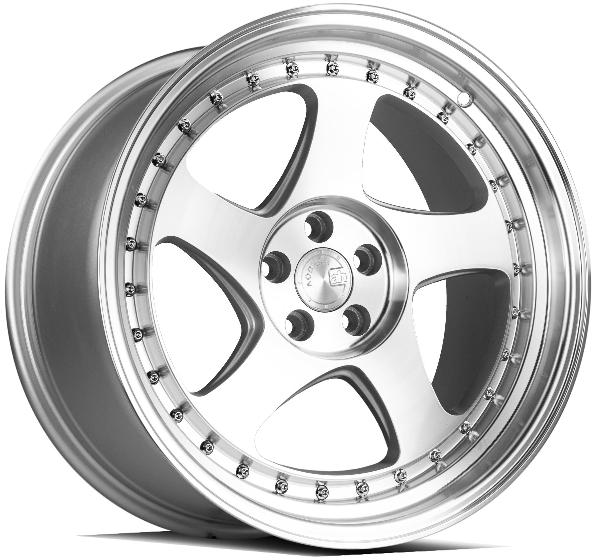 AODHAN AH01 SILVER WITH MACHINED FACE WHEELS | 18X9.5 | 5X114.3 | OFFSET: 30MM | CB: 73.1MM