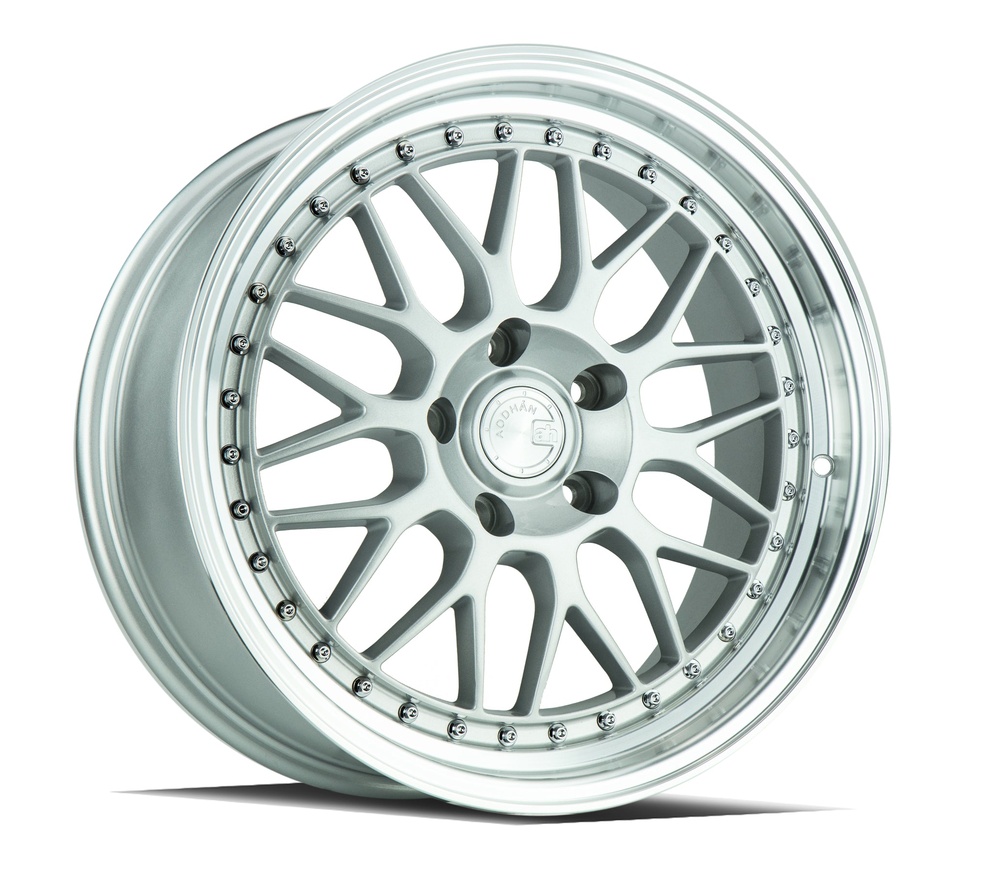 AODHAN AH02 SILVER WITH MACHINED LIP WHEELS | 18X8.5 | 5X114.3 | OFFSET: 35MM | CB: 73.1MM