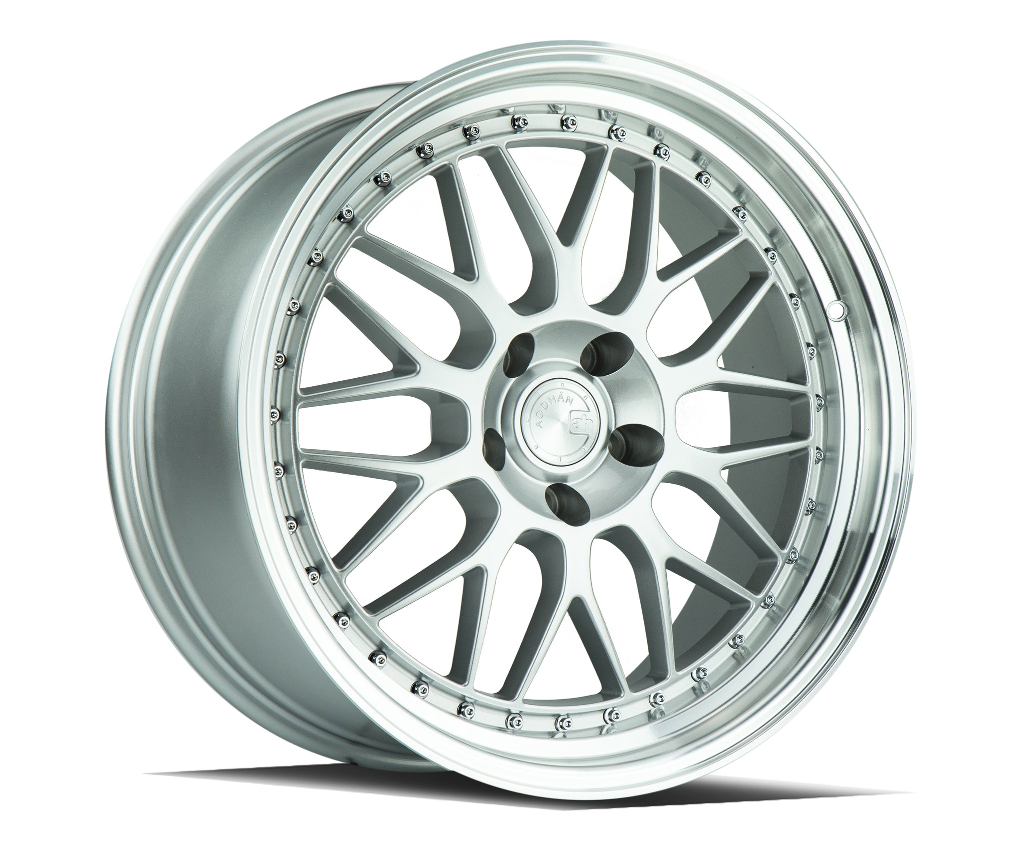 AODHAN AH02 SILVER WITH MACHINED LIP WHEELS | 18X9.5 | 5X120 | OFFSET: 35MM | CB: 72.6MM