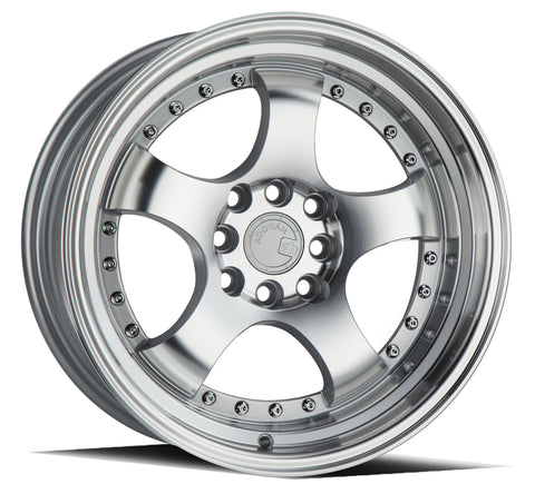 AODHAN AH03 SILVER WITH MACHINED FACE WHEELS | 16X8 | 4X100/4X114.3 | OFFSET: 15MM | CB: 73.1MM