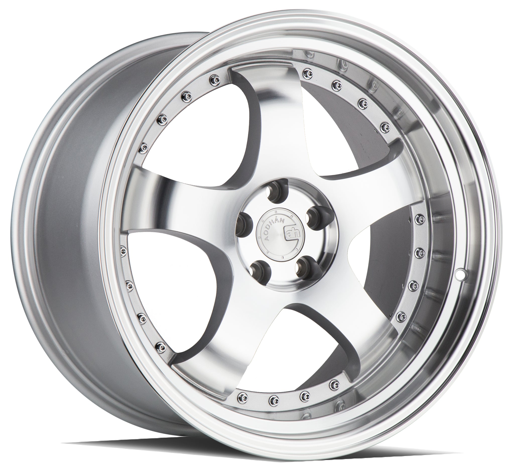 AODHAN AH03 SILVER WITH MACHINED FACE WHEELS | 18X10.5 | 5X114.3 | OFFSET: 25MM | CB: 73.1MM