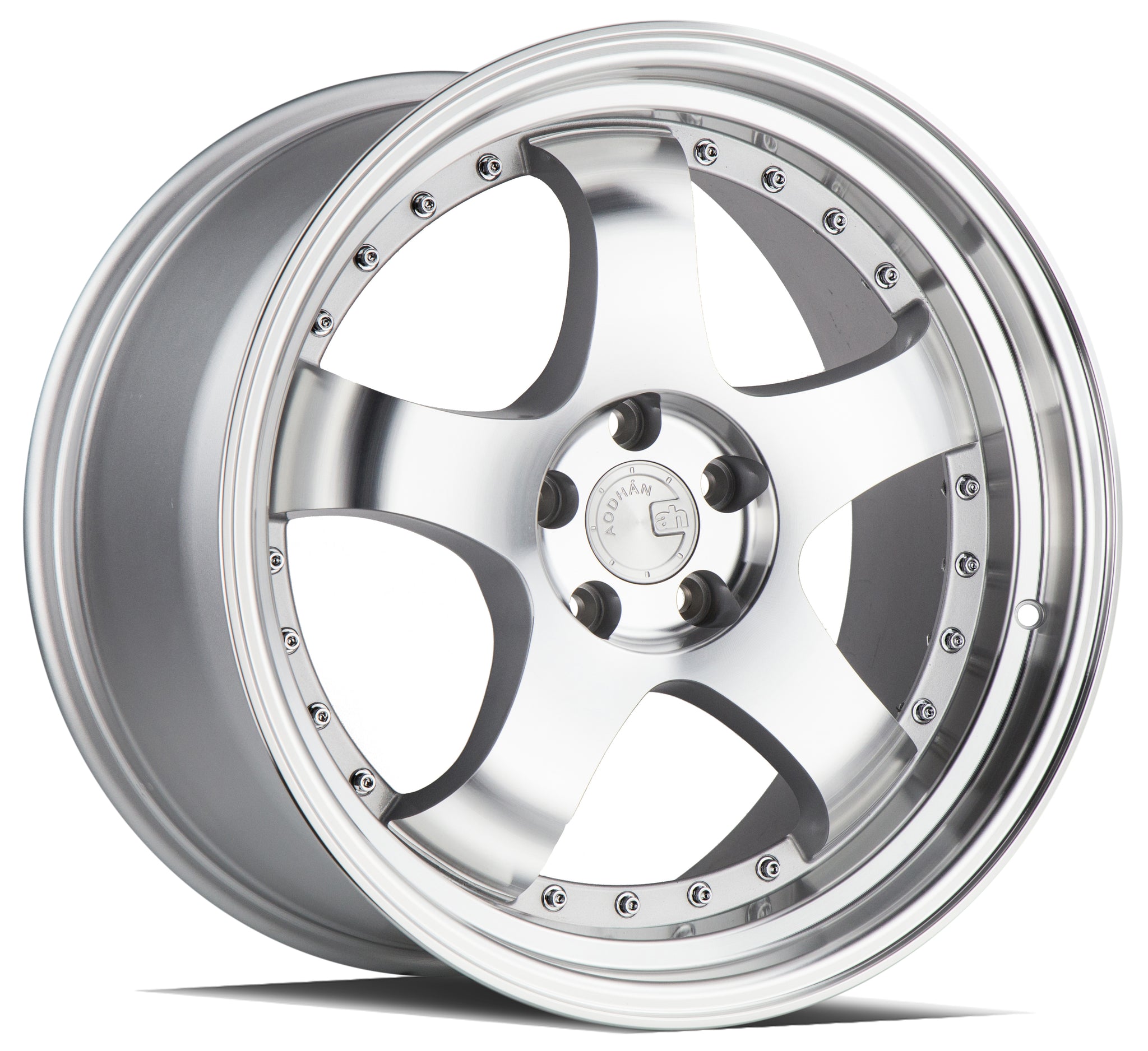 AODHAN AH03 SILVER WITH MACHINED FACE WHEELS | 18X9.5 | 5X114.3 | OFFSET: 30MM | CB: 73.1MM