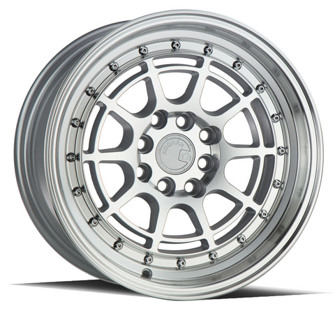 AODHAN AH04 SILVER WITH MACHINED FACE WHEELS | 15X8 | 4X100/4X114.3 | OFFSET: 20MM | CB: 73.1MM