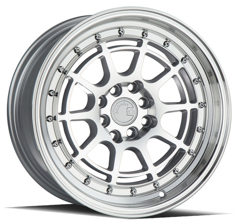 AODHAN AH04 SILVER WITH MACHINED FACE WHEELS | 16X8 | 4X100/4X114.3 | OFFSET: 15MM | CB: 73.1MM