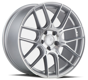 AODHAN AH-X SILVER WITH MACHINED FACE WHEELS | 18X8.5 | 5X120 | OFFSET: 35MM | CB: 72.6MM