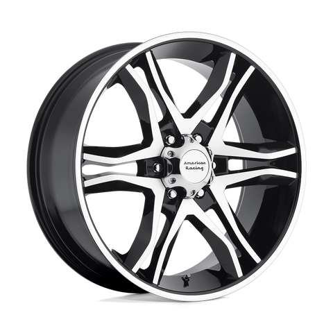 AMERICAN RACING AR893 MAINLINE GLOSS BLACK MACHINED WHEELS | 20X8.5 | 6X135 | OFFSET: 35MM | CB: 87.1MM
