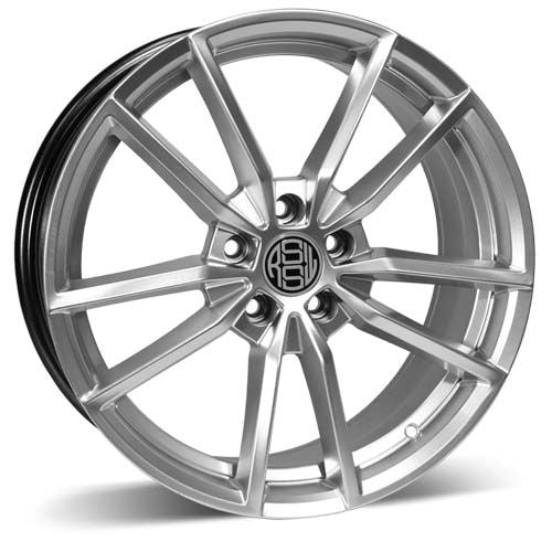 RSSW GRID HYPER SILVER WHEELS | 16X6.5 | 5X114.3 | OFFSET: 40MM | CB: 67.1MM