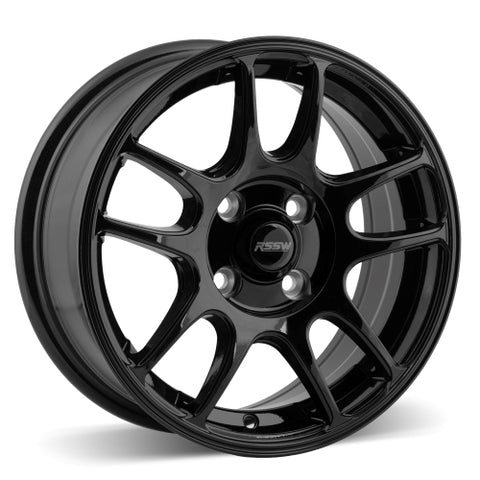 RSSW RUSH GLOSS BLACK WHEELS | 14X6 | 4X100 | OFFSET: 35MM | CB: 73.1MM