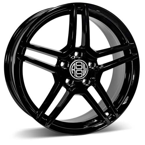 RSSW CRUISER GLOSS BLACK WHEELS | 16X6.5 | 5X100 | OFFSET: 40MM | CB: 73.1MM