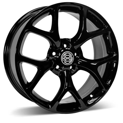 RSSW AERO GLOSS BLACK WHEELS | 17X7 | 5X108 | OFFSET: 40MM | CB: 63.4MM