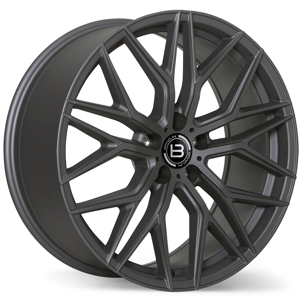 BRAELIN BR10 MATTE GRAPHITE WHEELS | 18X8 | 5X114.3 | OFFSET: 45MM | CB: 67.1MM