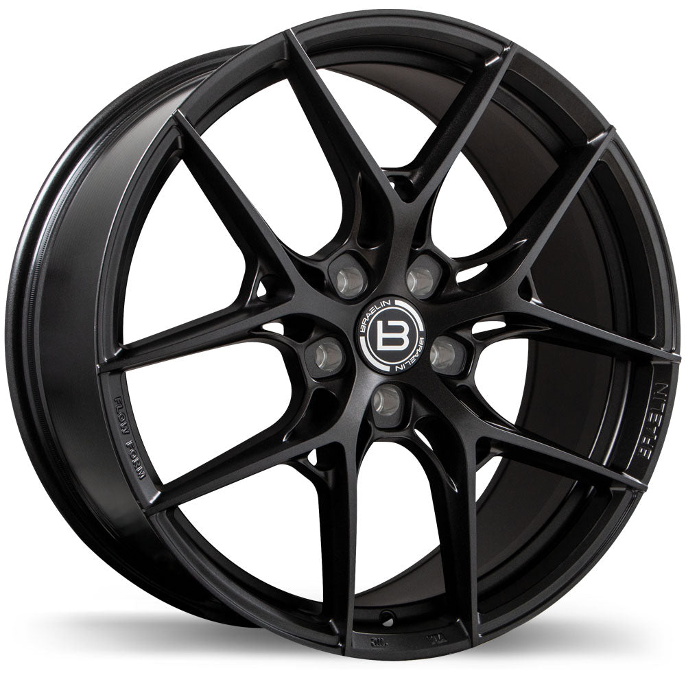 BRAELIN BR14 SATIN BLACK ANTHRACITE WHEELS | 20X9 | 5X112 | OFFSET: 35MM | CB: 66.6MM