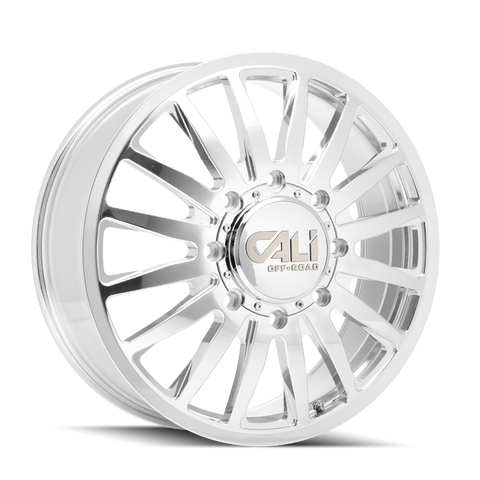 CALI OFF-ROAD SUMMIT DUALLY POLISHED & MILLED SPOKES WHEELS | 22X8.25 | 8X210 | OFFSET: 115MM | CB: 154.2MM