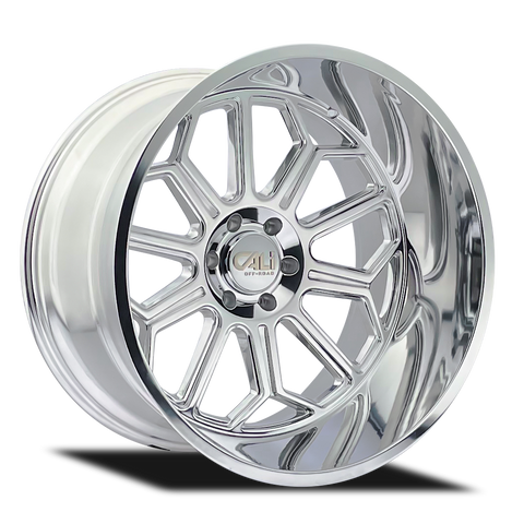 CALI OFF-ROAD 9117 AUBURN POLISHED WHEELS | 22X12 | 6x135 | OFFSET: -51MM | CB: 87.1MM