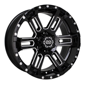 ENKEI COMMANDER MATTE BLACK MACHINED WHEELS | 18X8.5 | 5X150 | OFFSET: 25MM | CB: 110MM