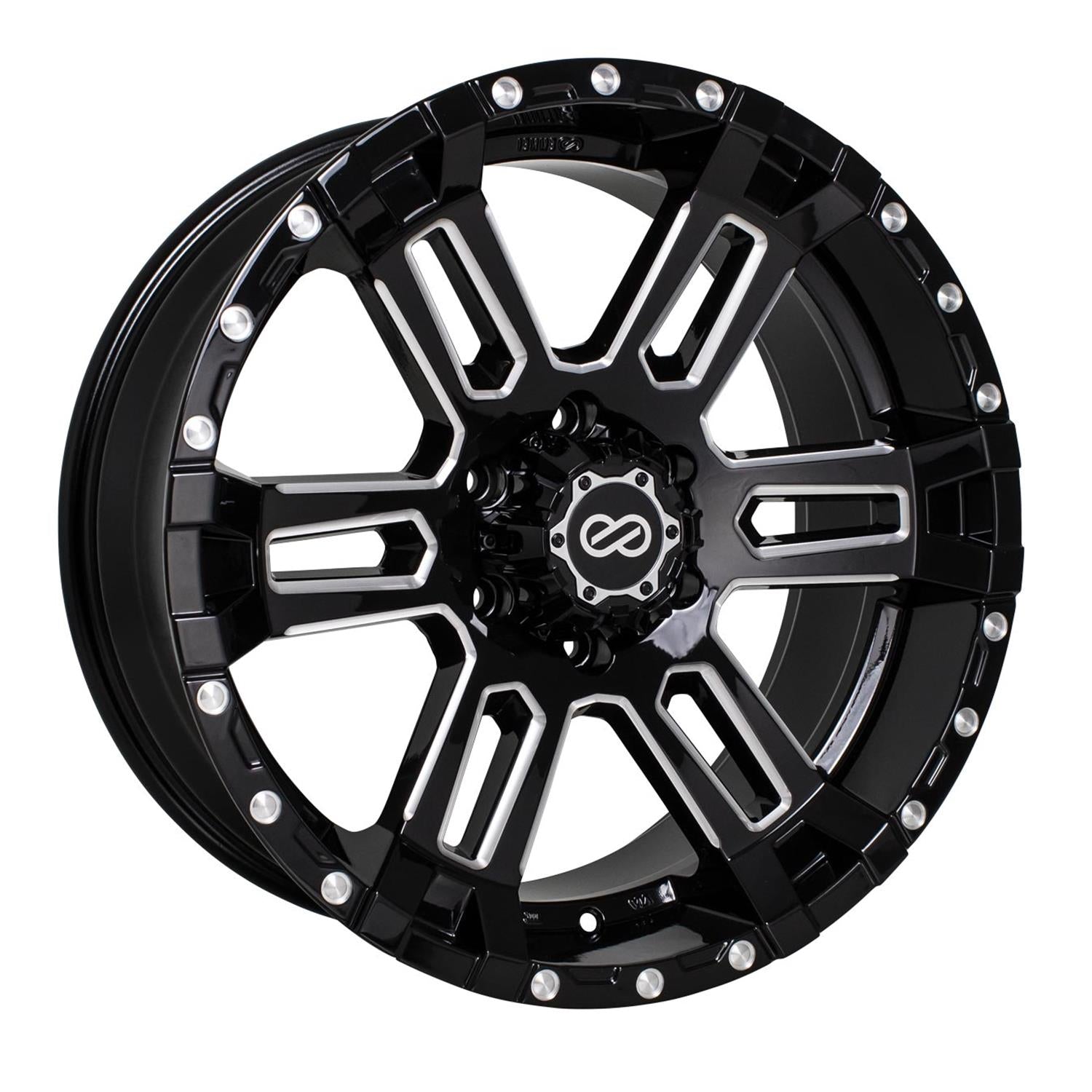 ENKEI COMMANDER MATTE BLACK MACHINED WHEELS | 17X8 | 5X127 | OFFSET: 20MM | CB: 71.6MM