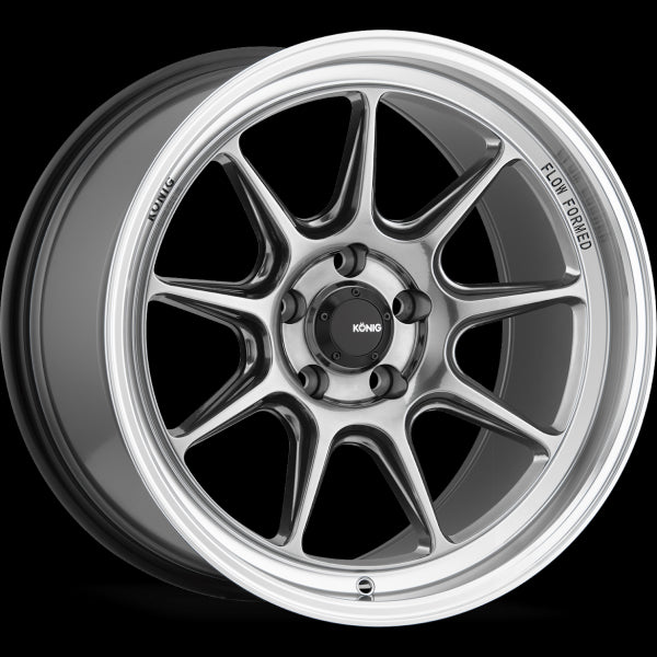 KONIG COUNTERGRAM HYPER CHROME WITH MACHINED LIP WHEELS | 18X10.5 | 5X120 | OFFSET: 25MM | CB: 72.6MM