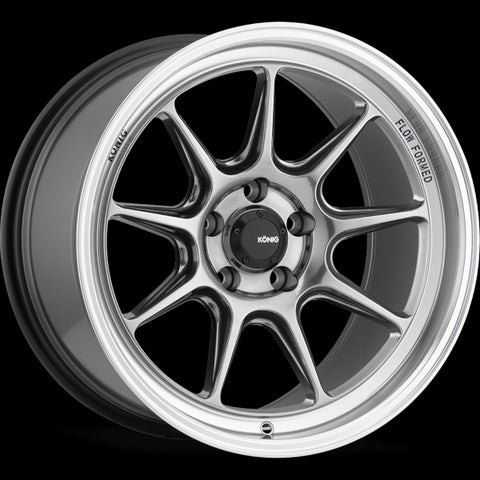 KONIG COUNTERGRAM HYPER CHROME WITH MACHINED LIP WHEELS | 15X7.5 | 4X100 | OFFSET: 35MM | CB: 73.1MM