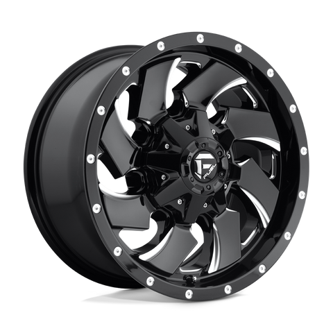 FUEL D574 CLEAVER GLOSS BLACK MILLED WHEELS | 18X9 | 6X135/6X139.7 | OFFSET: 20MM | CB: 106.1MM