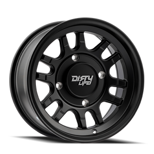 DIRTY LIFE 9310S CANYON SPORT SXS MATTE BLACK WHEELS | 14X7 | BLANK | OFFSET: 13MM | CB: 106.25MM