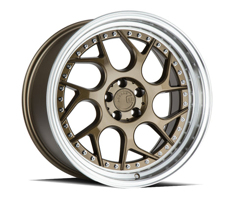 AODHAN DS01 BRONZE WITH MACHINED LIP WHEELS | 18X9.5 | 5X100 | OFFSET: 35MM | CB: 73.1MM