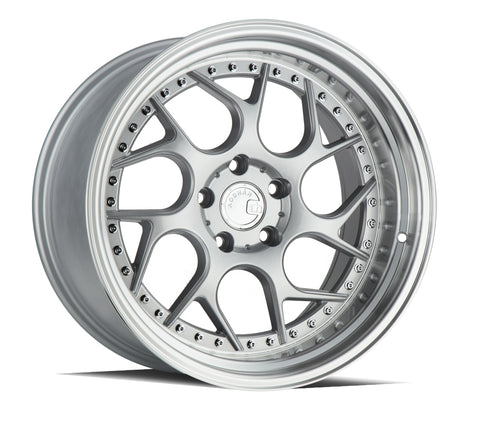 AODHAN DS01 SILVER WITH MACHINED LIP WHEELS | 18X9.5 | 5X100 | OFFSET: 35MM | CB: 73.1MM