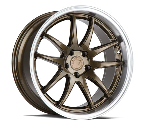 AODHAN DS02 BRONZE WITH MACHINED LIP WHEELS | 18X9.5 | 5X100 | OFFSET: 35MM | CB: 73.1MM