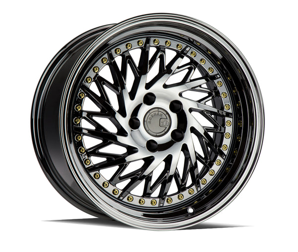 SET OF 4X WHEELS - AODHAN DS03 BLACK VACUUM WHEELS | 18X9.5 | 5X114.3 | OFFSET: 30MM | CB: 73.1MMAODHAN