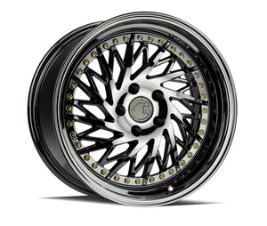 SET OF 4X WHEELS - AODHAN DS03 BLACK VACUUM WHEELS | 18X9.5 | 5X100 | OFFSET: 35MM | CB: 73.1MMAODHAN