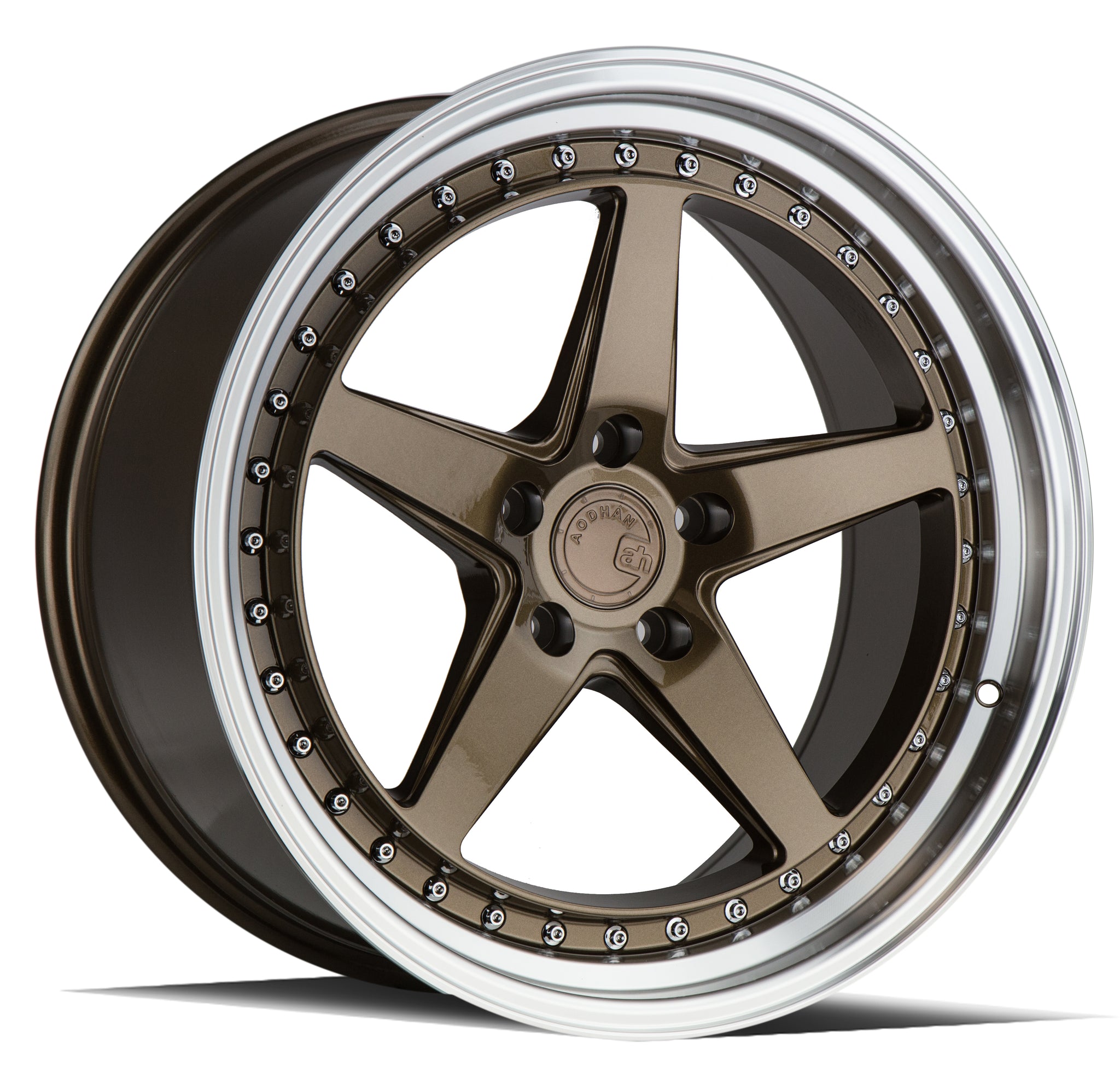 AODHAN DS05 BRONZE WITH MACHINED LIP WHEELS | 18X9.5 | 5X114.3 | OFFSET: 22MM | CB: 73.1MM