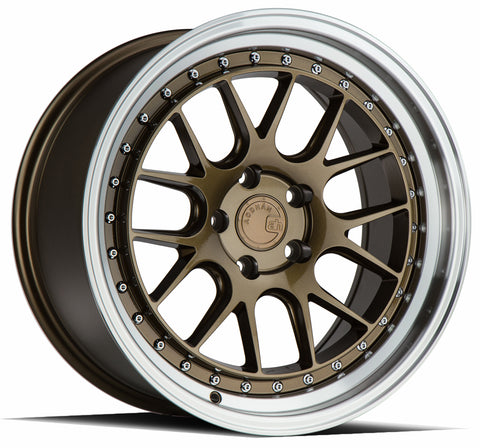 AODHAN DS06 BRONZE WITH MACHINED LIP WHEELS | 18X8.5 | 5X100 | OFFSET: 35MM | CB: 73.1MM