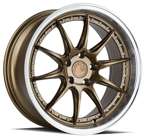 AODHAN DS07 BRONZE WITH MACHINED LIP WHEELS | 18X8.5 | 5X100 | OFFSET: 35MM | CB: 73.1MM