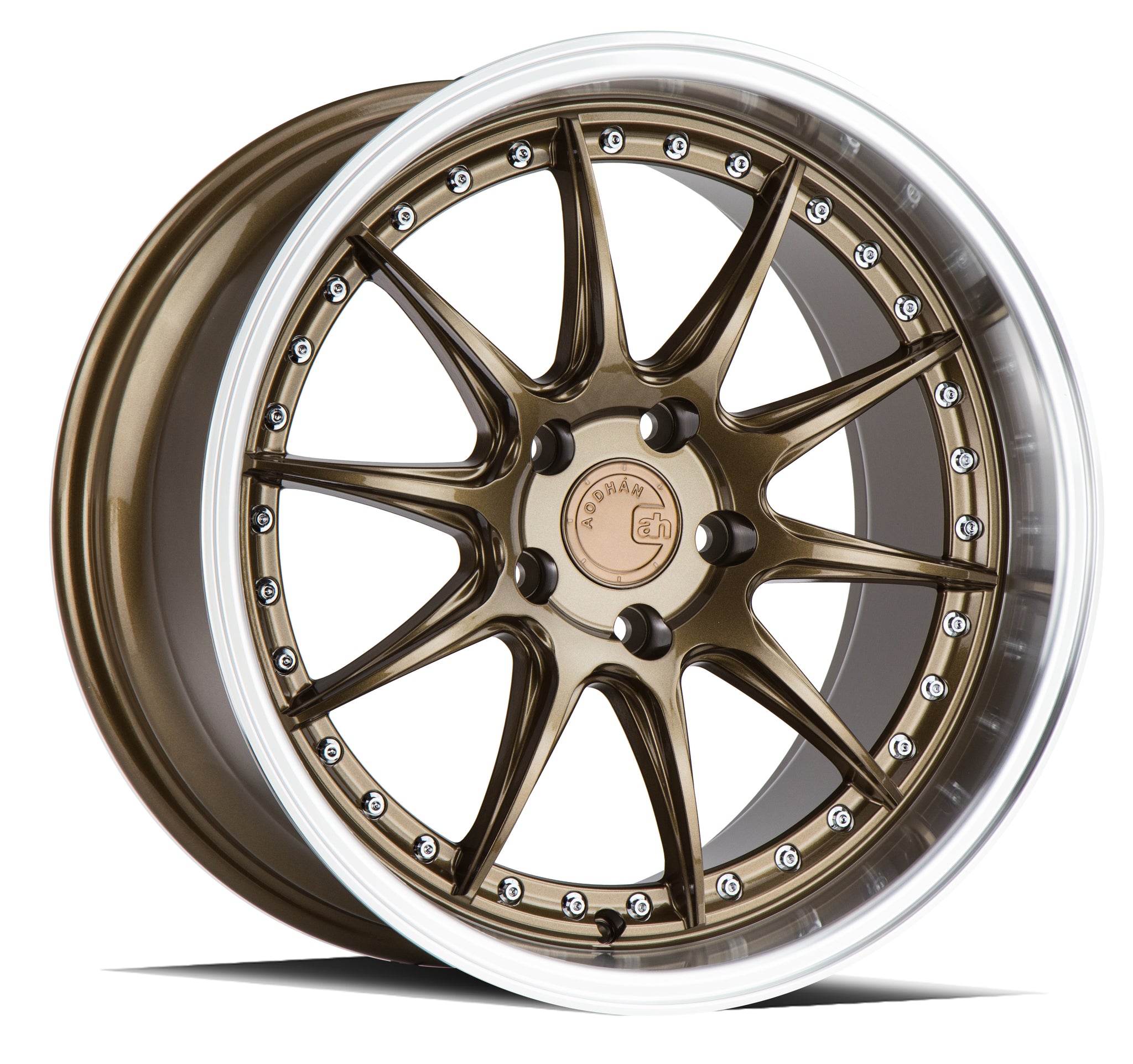 AODHAN DS07 BRONZE WITH MACHINED LIP WHEELS | 19X9.5 | 5X114.3 | OFFSET: 22MM | CB: 73.1MM