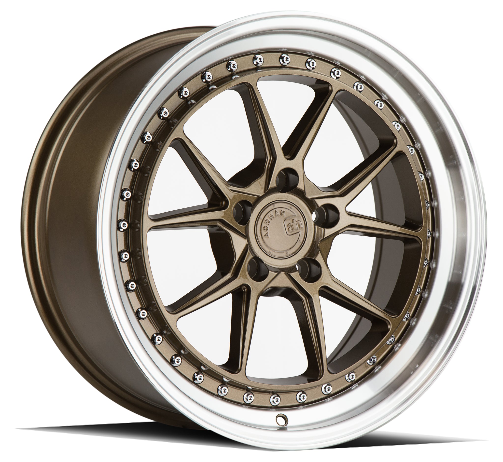 AODHAN DS08 BRONZE WITH MACHINED LIP WHEELS | 18X9.5 | 5X114.3 | OFFSET: 15MM | CB: 73.1MM