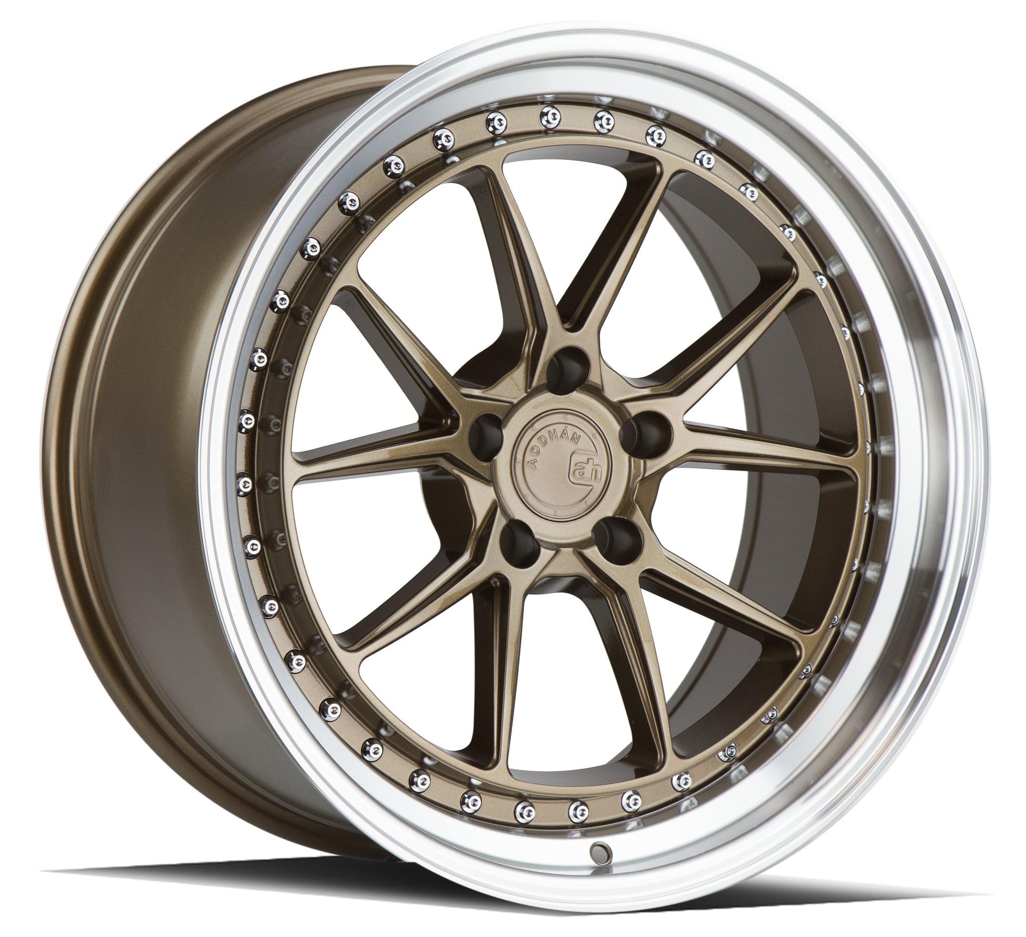 AODHAN DS08 BRONZE WITH MACHINED LIP WHEELS | 19X11 | 5X114.3 | OFFSET: 22MM | CB: 73.1MM