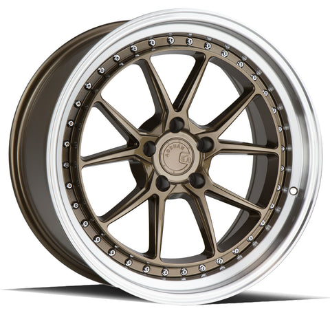 AODHAN DS08 BRONZE WITH MACHINED LIP WHEELS | 19X9.5 | 5X114.3 | OFFSET: 22MM | CB: 73.1MM