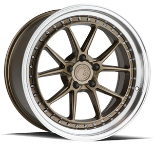 AODHAN DS08 BRONZE WITH MACHINED LIP WHEELS | 19X9.5 | 5X114.3 | OFFSET: 15MM | CB: 73.1MM