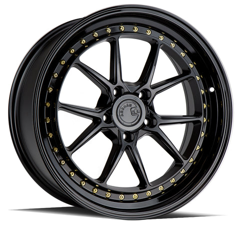 AODHAN DS08 GLOSS BLACK WHEELS | 19X9.5 | 5X114.3 | OFFSET: 22MM | CB: 73.1MM