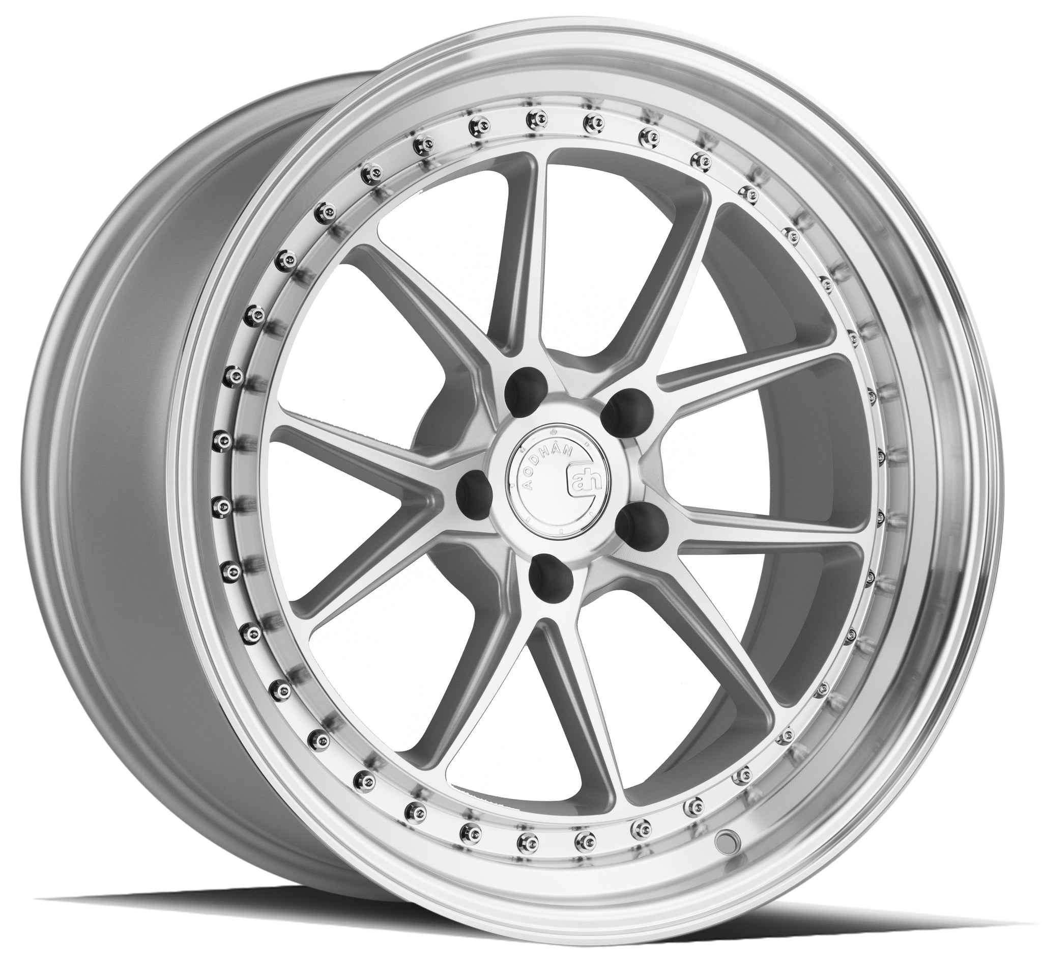 AODHAN DS08 SILVER WITH MACHINED FACE WHEELS | 19X9.5 | 5X114.3 | OFFSET: 22MM | CB: 73.1MM