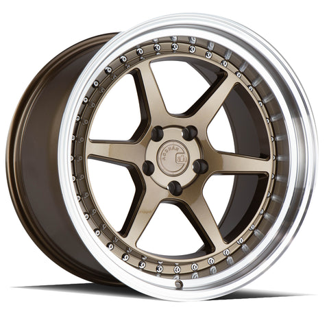 AODHAN DS09 BRONZE WITH MACHINED LIP WHEELS | 19X11 | 5X114.3 | OFFSET: 15MM | CB: 73.1MM