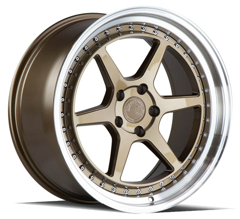 AODHAN DS09 BRONZE WITH MACHINED LIP WHEELS | 19X9.5 | 5X114.3 | OFFSET: 22MM | CB: 73.1MM