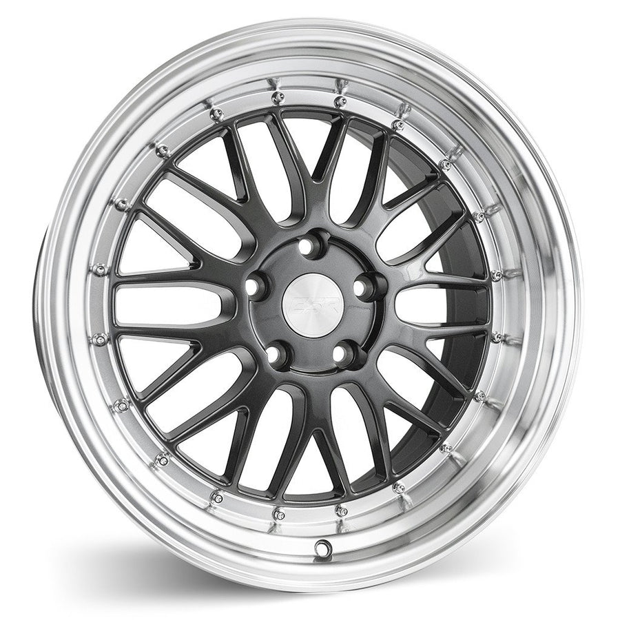 ESR SR05 GRAPHITE WITH MACHINED LIP WHEELS | 18X9.5 | 5X114.3 | OFFSET: 22MM | CB: 72.6MM